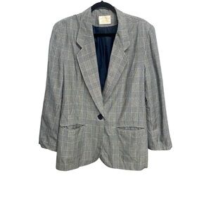 Vintage Pendleton Classic Gray Plaid Menswear Blazer Unisex XL